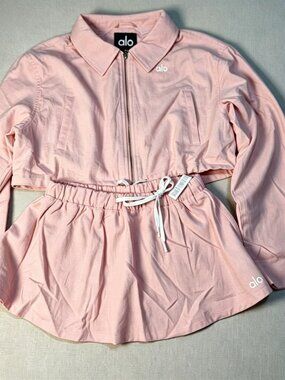 Alo Yoga Pink Jacket & Skirt Set Size S